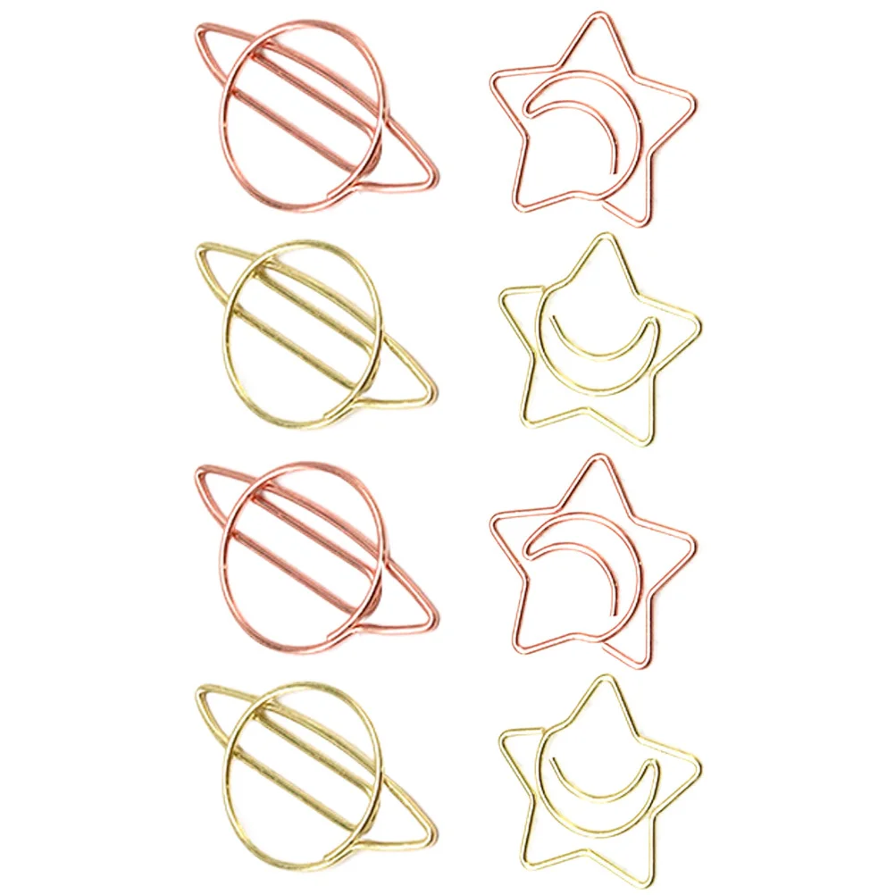 

8Pcs Cute Paper Clips Decorative Office Paperclips Practical for DIY Bookmarks and Small Clips for Students Desk Accessories