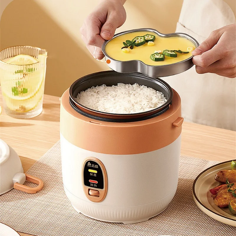 1.2L Mini Electric Rice Cooker Multi-function Electric Cooker Cooking Noodles Soup Pot Automatic Keep Warm For 1~2 People