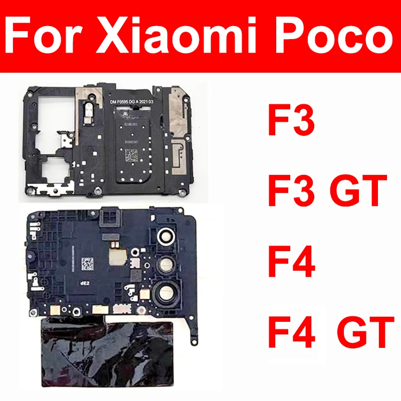 Antenna Mainboard Cover For Xiaomi Pocophone POCO F3 GT F4 F4 GT Signal Motherboard Cover with NFC Back Frame Shell Main Board