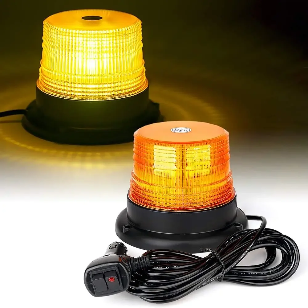 Auto Avvertimento Luce Di Emergenza 40LED Singal Strobe Sicurezza Lampeggiante Faro Lampada Stroboscopica Base Magnetica per Camion Rimorchio 12V-24V