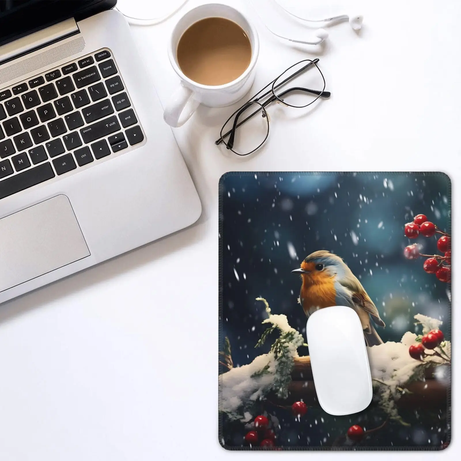 Hot-Selling Cute Bird Printing Square Mouse Pads Comfortable Gaming Mousepad Mouse Mat Keyboard Mats Desk Pad 18x22cm