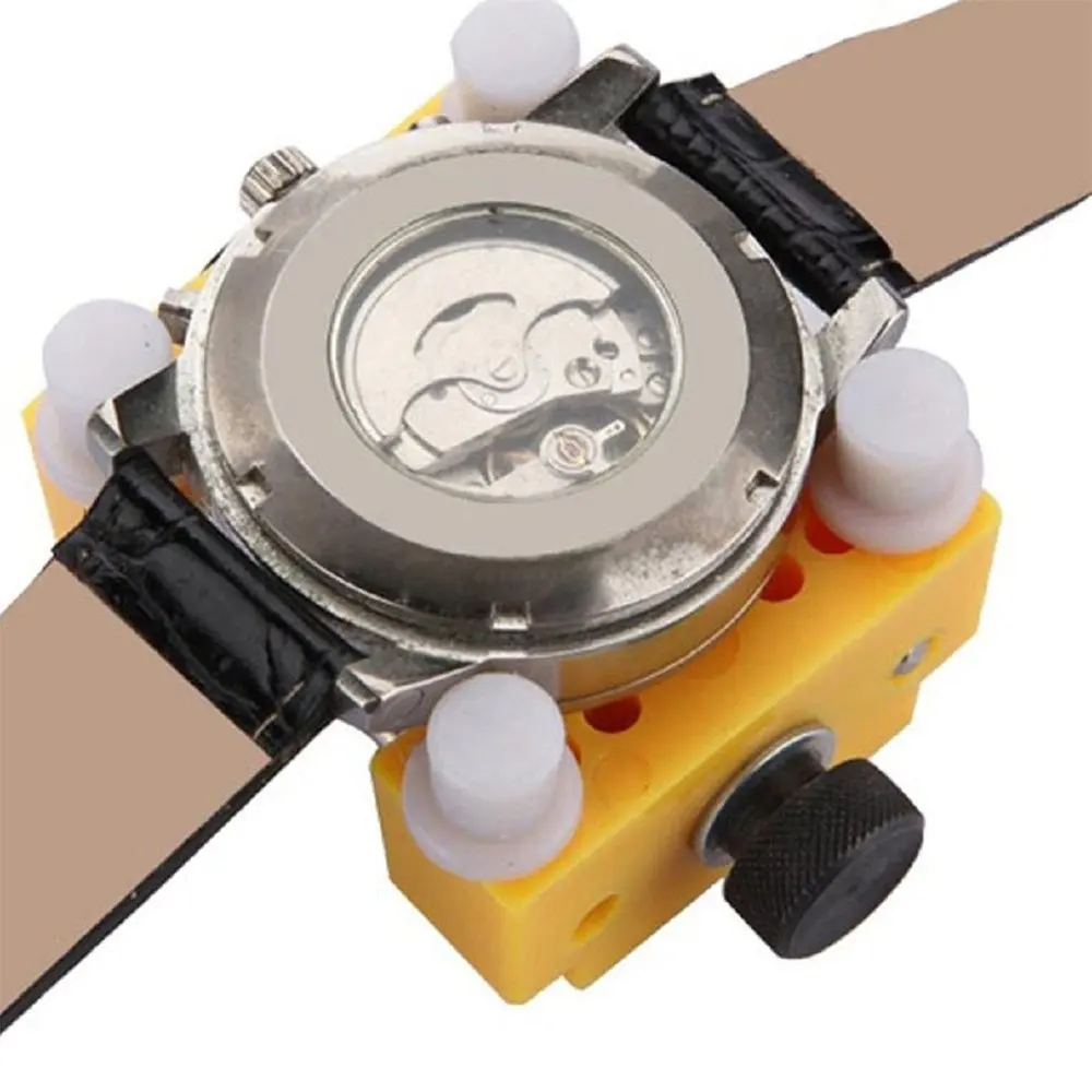 Watch Repair Tools Set Opener Steel 4 Type Paws Adjustable Watch Back Cover Opener Backcase open Tool With Movement Holder