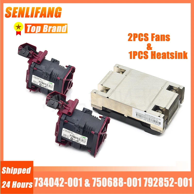 Origineel Voor 734042-001 775403-001 Heatsink X1 750688-001 792852-001 775415-001 Fans x2 Voor DL360 GEN9 G9 Kit