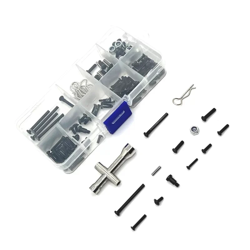 

Metal Screws Fastener Kit Repair Tools For SCY 1/16 16101 16102 16103 16104 JJRC Q130A Q141 C8805 RC Car Upgrade Refit Parts