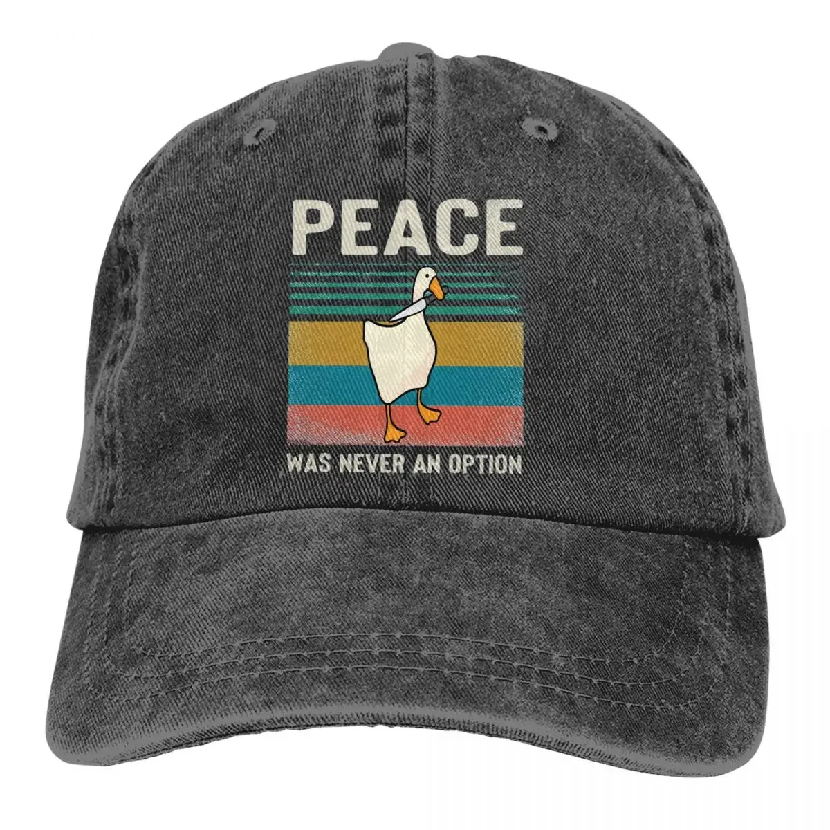 Fashion Casual Humorous Duck Vintage Baseball Cap Men Hats Women Visor Protection Snapback Untitled Goose Simulation Game Caps