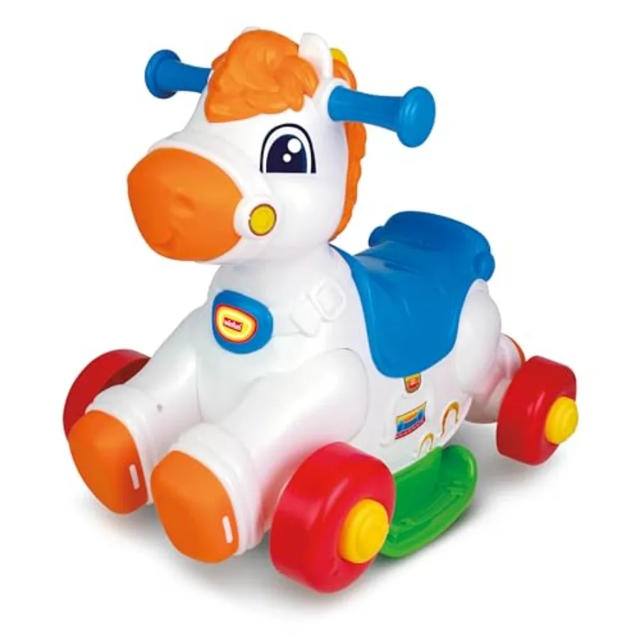 

Giddy-up Horsey 2-in-1 Rocking & Ride-On Toy – Interactive Motion Sensor with Sounds, Lights & Music, Easy-Grip Handles, Toddler Developmental Toy for Ages 12–36 Months, 44 lb Capacity