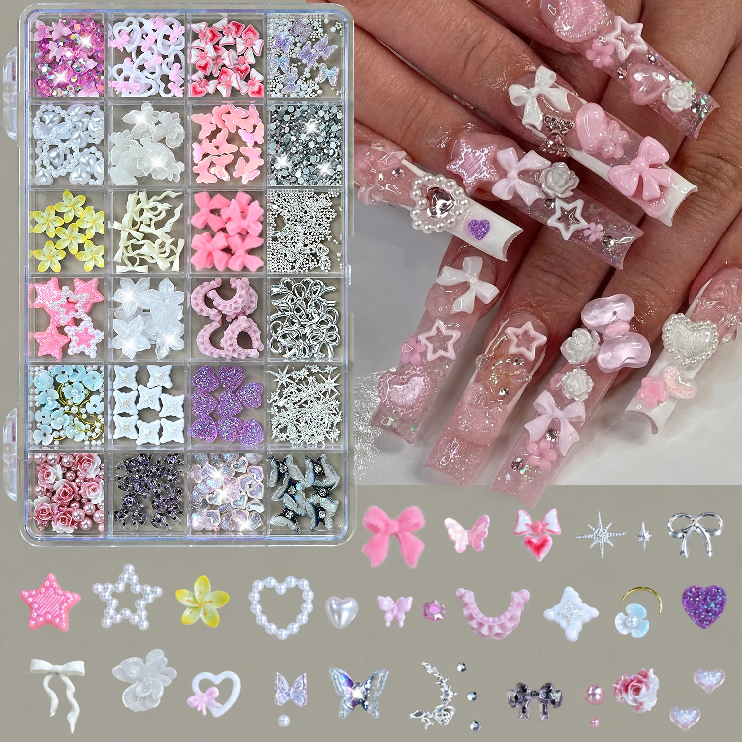 24 Griglie di fiocchi in resin - Resin Art Rose recensione e prezzo