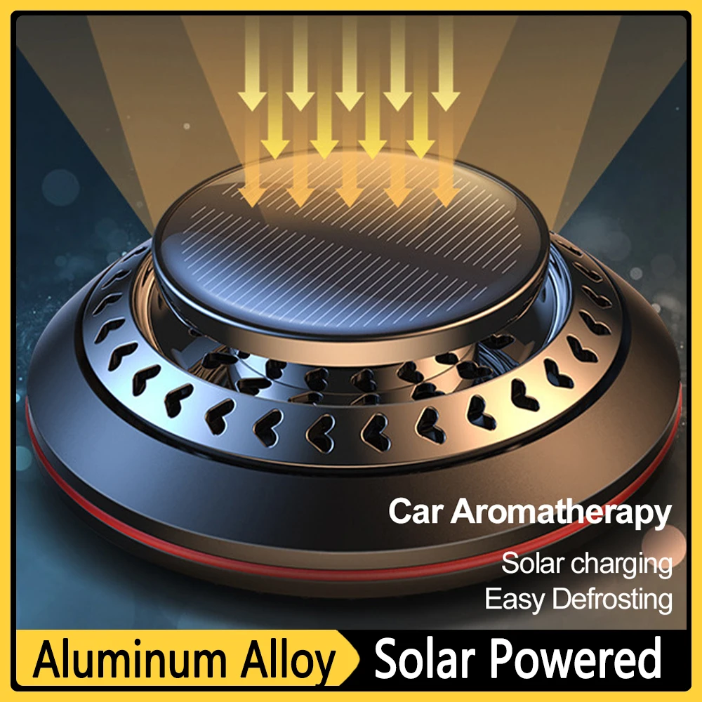 

Solar Car Aromatherapy Essential Oil Levitation Automatic Rotation Fragrance Ornament Air Freshener Car Interior Decorations