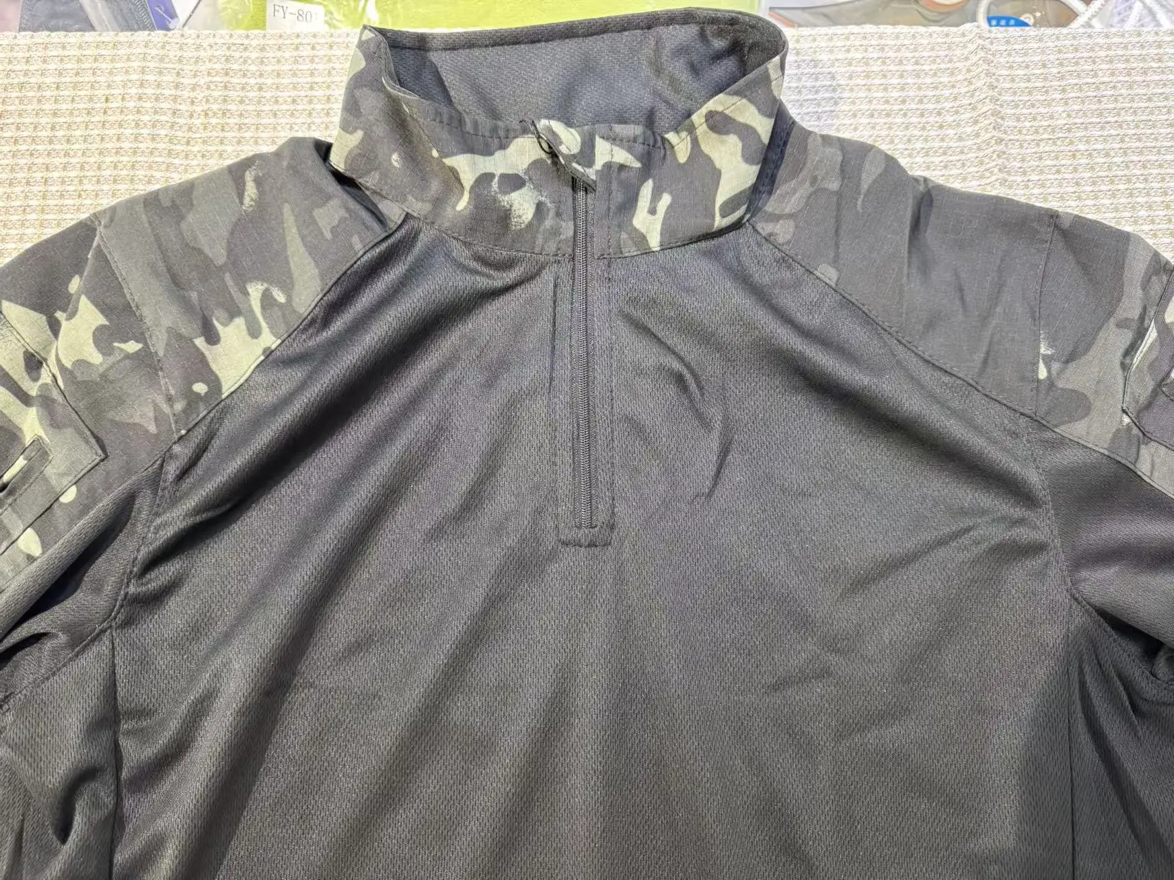 Taktisches Frosch-Shirt für Herren, kurzärmelig, UF, schnell trocknend, feuchtigkeitsableitend, T-Shirt für Outdoor-Militärtraining, Wandern – Detail 3