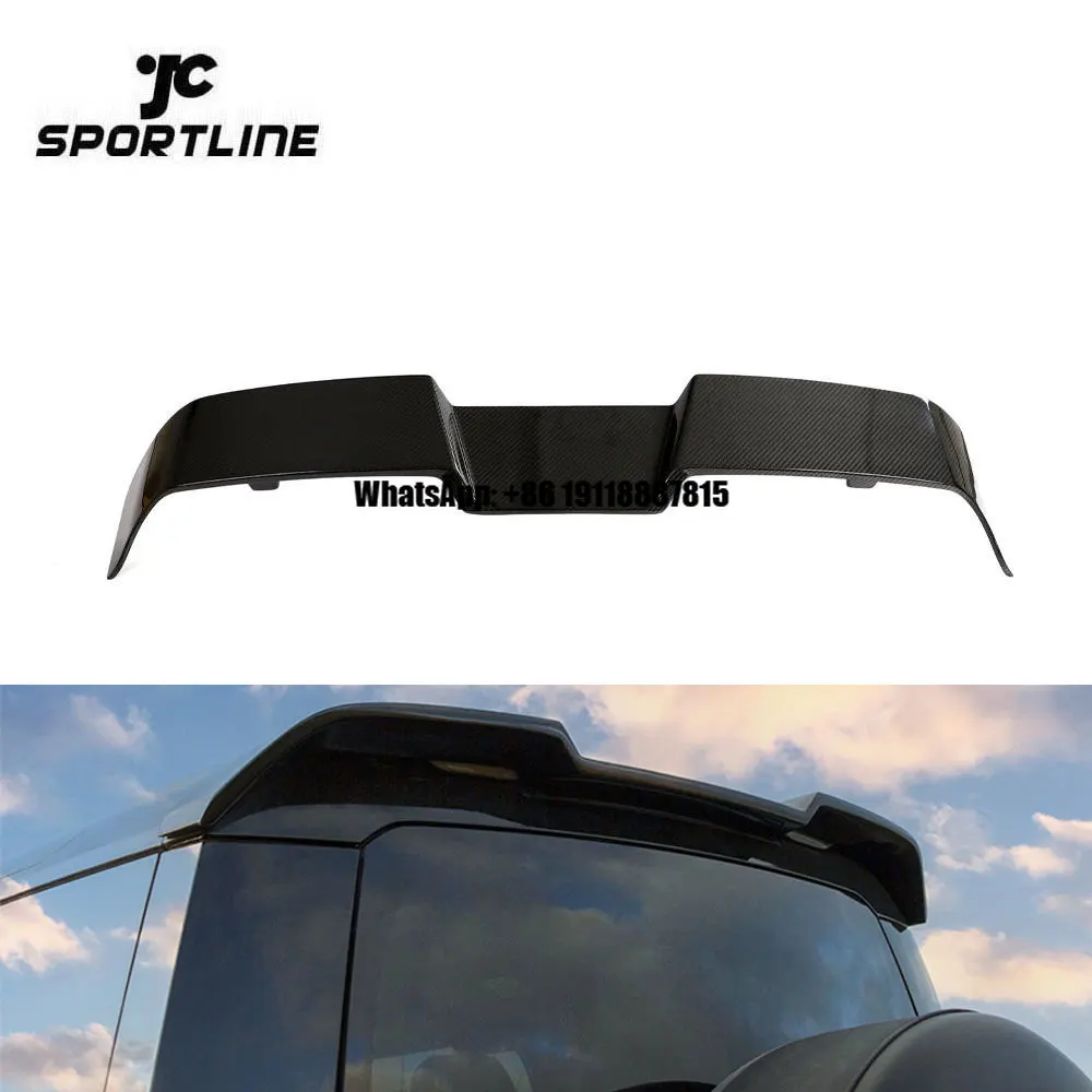 

Dry Carbon Fiber Rear Spoiler Roof Wing for Land Rover Defender 2020-2023