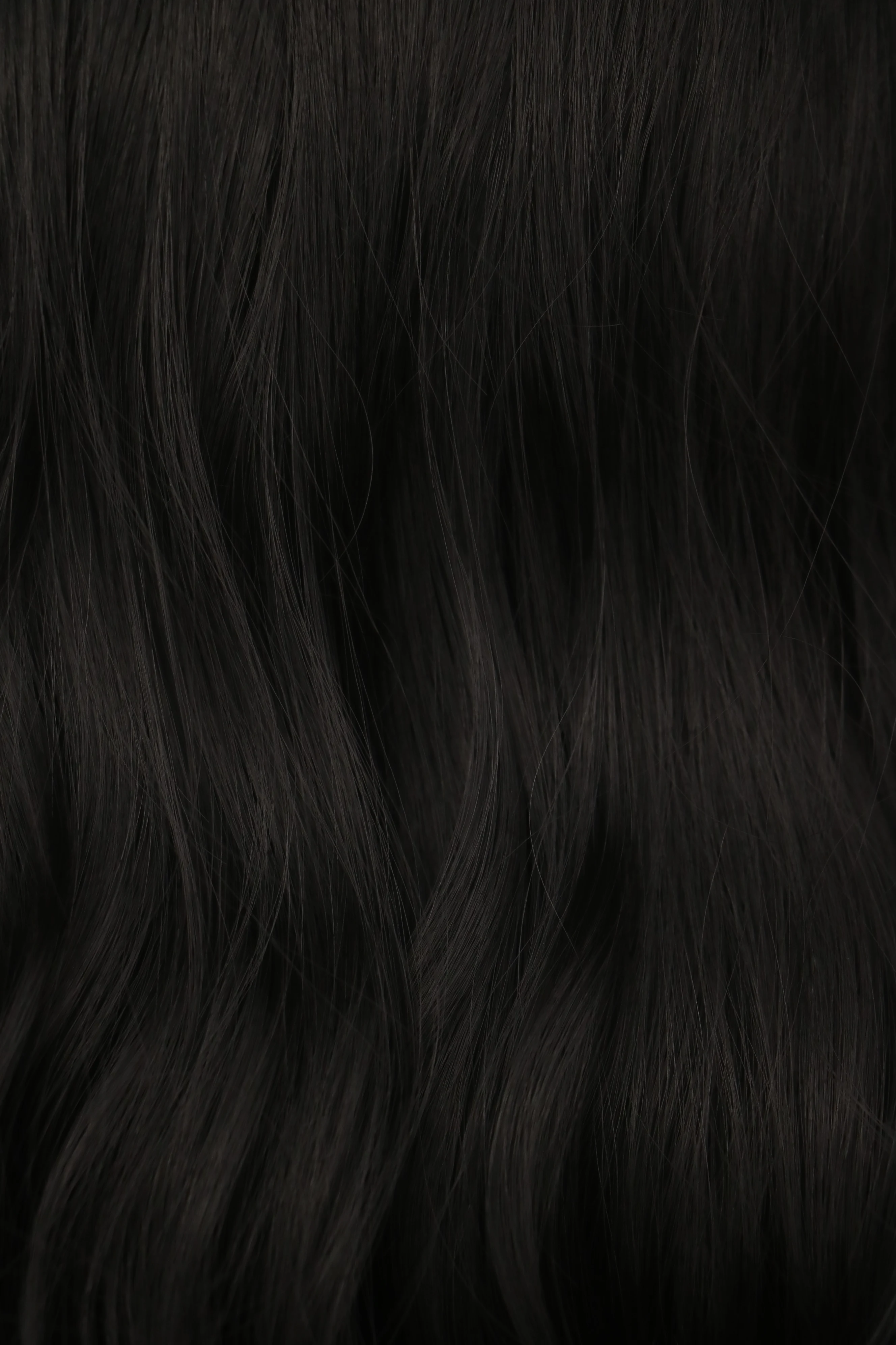 Wig sintetik panjang bergelombang untuk wanita, Wig rambut tahan panas alami pesta Peluca hitam