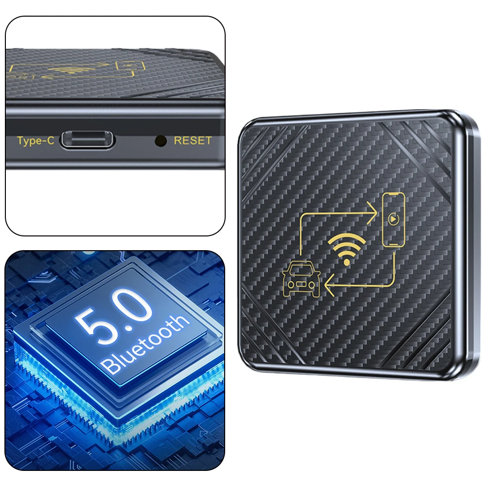 

Wireless CarPlay Android Auto Box Carplay AI Box Plug and Play Dongle Mirrorlink WiFi BT for Wired CarPlay and Android Auto Cars