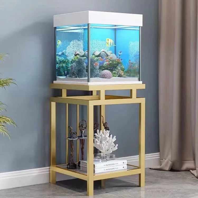 Creative Marble Fish Tank Shelf Load-bearing Aquarium Shelf Fish Tank Shelf Living Room Fish Tank Cabinet Base