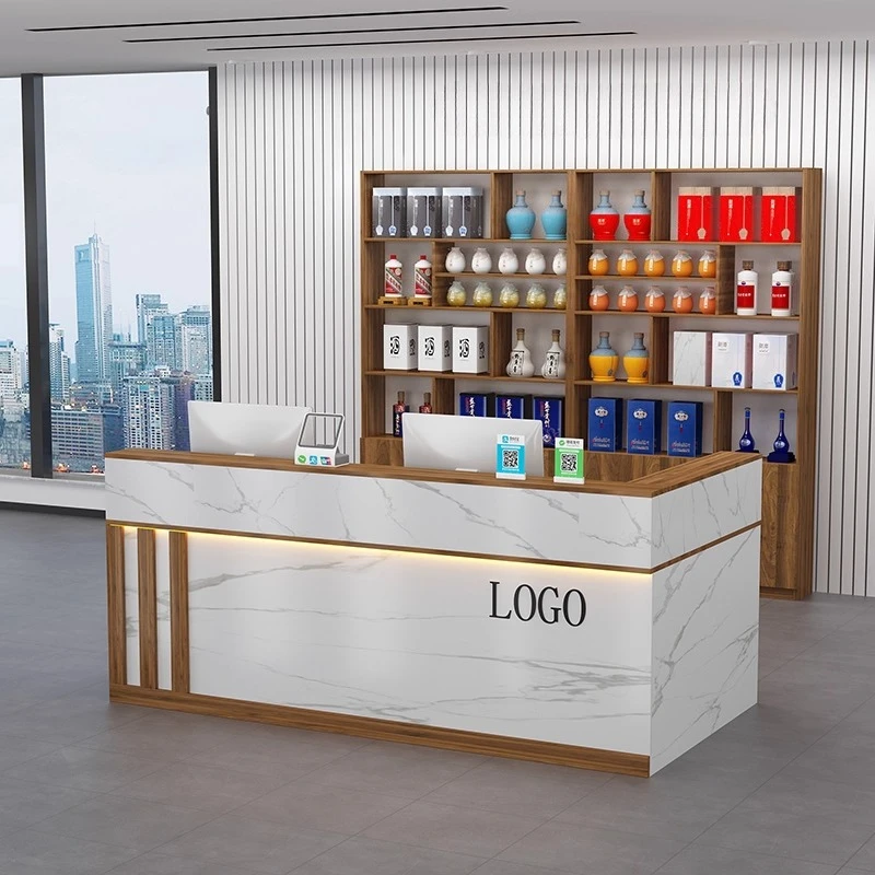 Bar Modern Reception Desks Shop Beauty Luxury Hotel Restaurant Executive Reception Desks Display Bureau Commercial Furniture