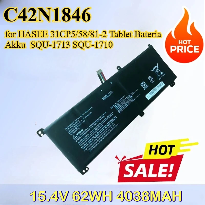

SQU-1609 Laptop Battery for HASEE 31CP5/58/81-2 Tablet Bateria Akku SQU-1713 SQU-1710 SQU-1609 SQU-1611 4038mAh