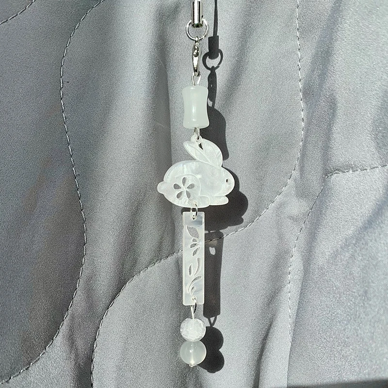 

Милые аниме бусины для телефона подвески ремешок шнурок Kawaii Кролик брелок Подвеска для телефона книги камеры аксессуары