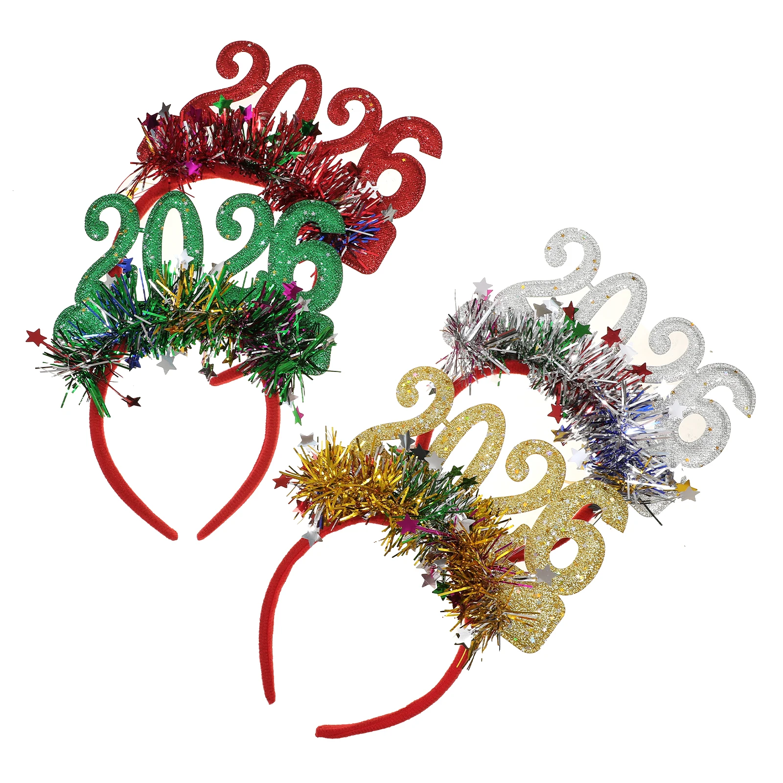 AWAYTR عيد الميلاد 2026 الترتر رباط شعر النساء البلاستيك المشارب الفتيات الشعر هوب واسعة حافة عقال إكسسوارات الشعر هيرباند جديد