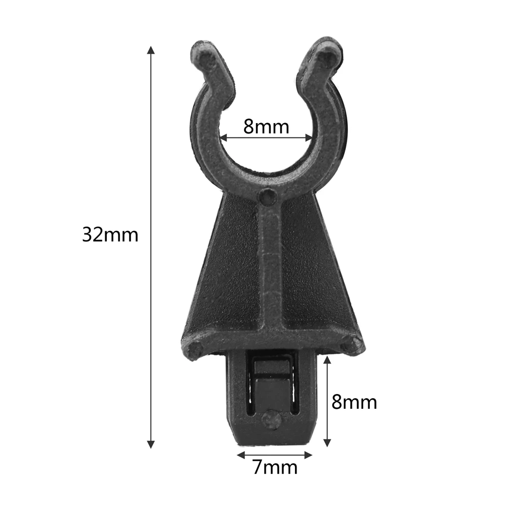 2pcs Hood Support Rod Clip 65722-EB300 Retainer For Nissan Dualis J10 Qashqai/Qashqai+2 J10 2006-2013/Navara D40