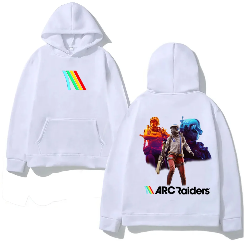 

Harajuku ARC Raiders Shooting Game Толстовка с принтом Высокое качество для осени/зимы Moletom с удобной флисовой толстовкой с капюшоном