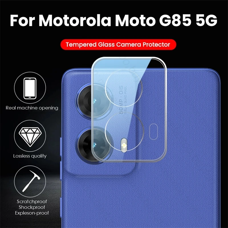 MotoG85 5G Case Clear 3D Glass Curved Camera Protector For Motorola Moto G85 G 85 85G 5G 2024 XT2427-3 6.67