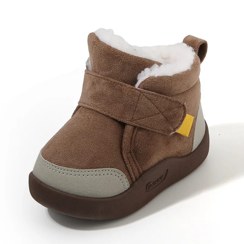 

Winter Baby Boys Girls Boots Warm Plush Toddler Snow Kids Casual Shoes Fashion Cute Non-slip Sneakers Childrens Shoes 0-5 Years