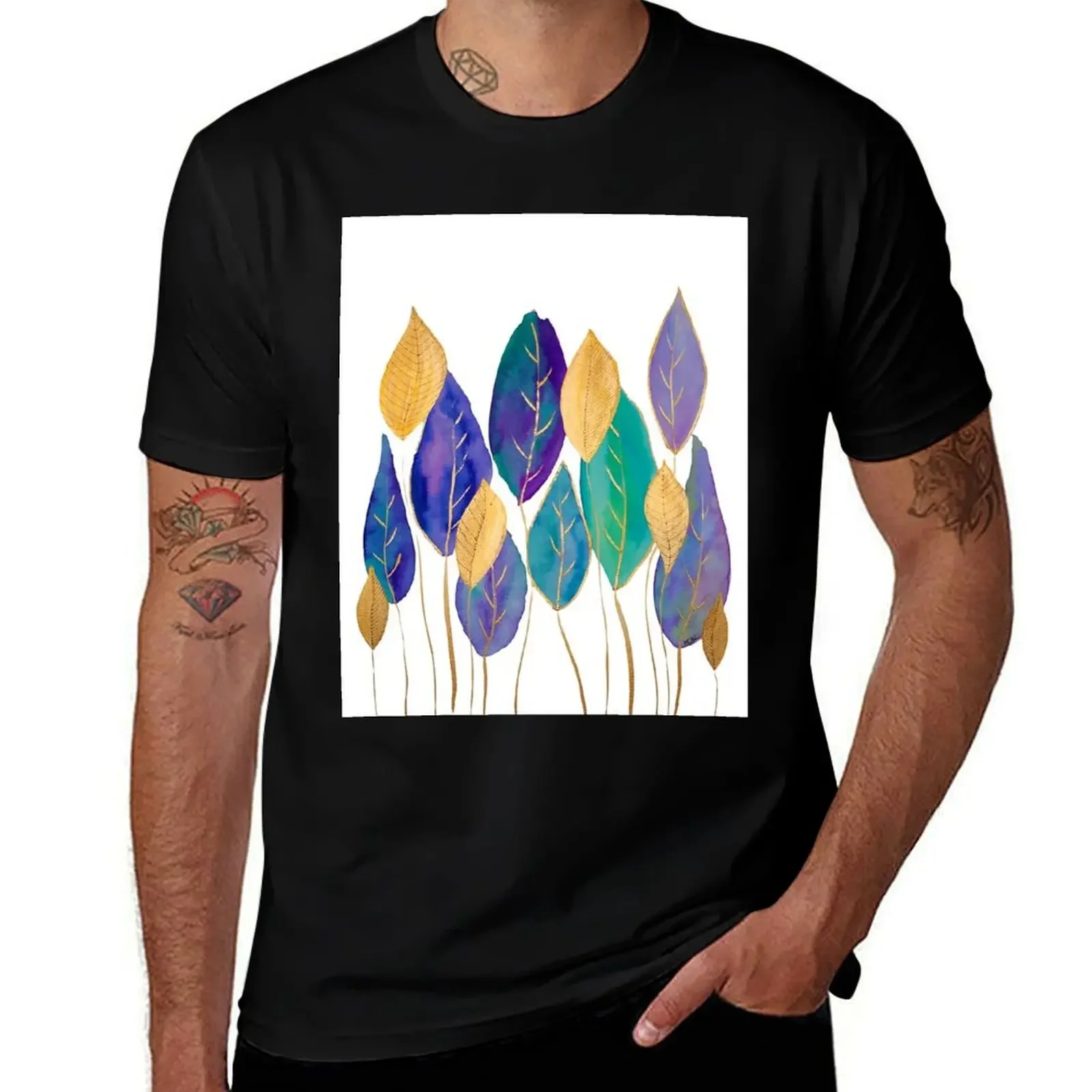 Golden Leaves (Part 1) T-Shirt funny meme t-shirts Louboutins tops men t shirts high quality