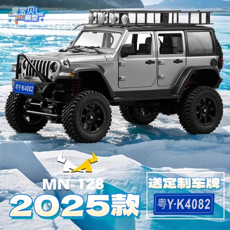 2025 Mn128 Fulltime terreinwagen met vierwielaandrijving 2,4 g Klim de afstandsbediening auto Rc Wrangler automodel speelgoedauto jongen cadeau