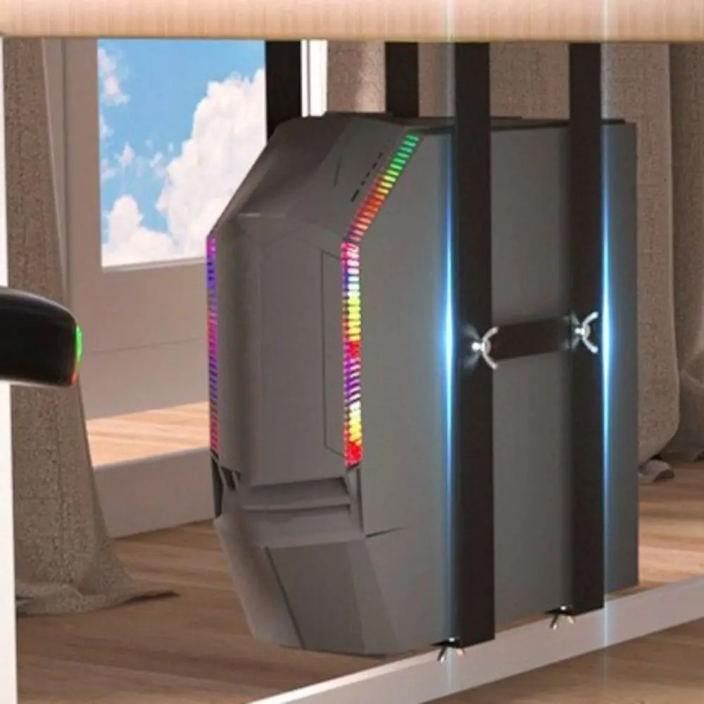 

Steel Universal PC Case Holder Sturdy Rustproof Adjustable CPU Stand Radiative Computer Mainframe Hanger Desktop Use