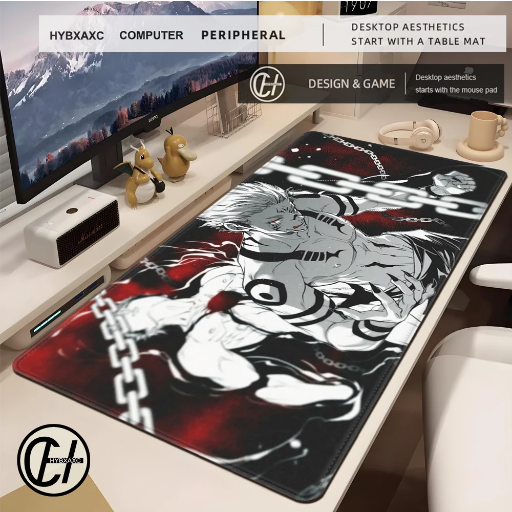 HD 40x90CM Hot Anime Jujutsu Kaisen Großes Mauspad Ryomen Sukuna Mauspads Computer-Gaming-Zubehör Schreibtischunterlage XXL