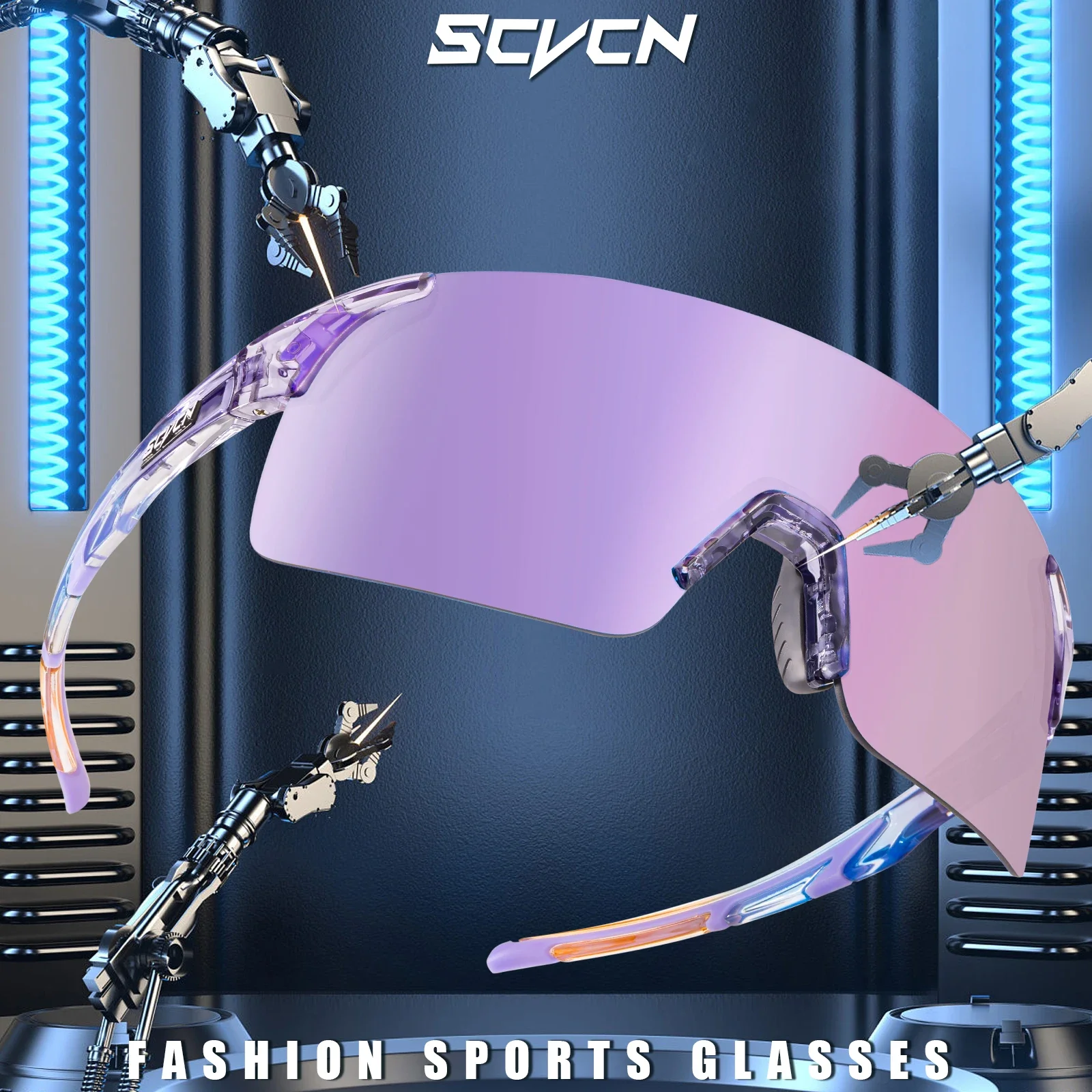 SCVCN New HD Cycling Sunglasses Sports Running Glasses Men\'s Women Mountain Bicycle Glasses Outdoor UV400 Bike Eyewear