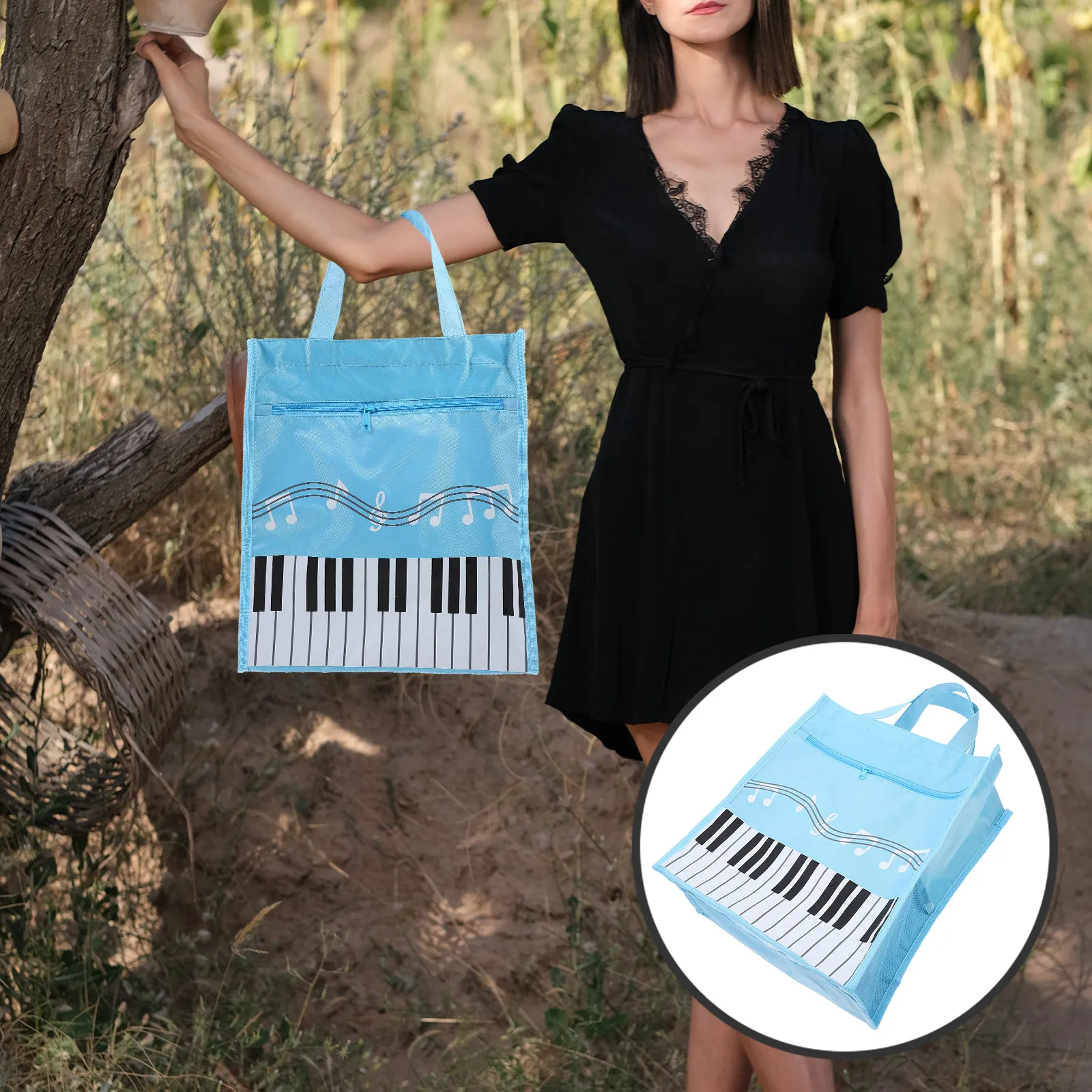 Musical Instrument Book - Muziekblok Handtas met Rits, Stijlvolle Draagbare