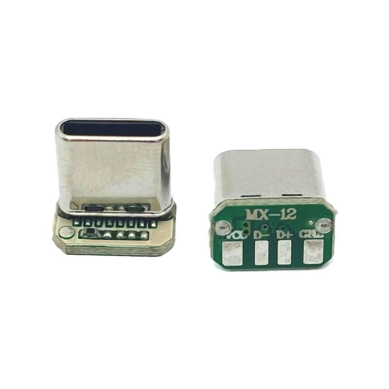 1 قطعة نوع C لوحة التوصيلات العمودية 4 سلك لحام بيانات الفرقة PCB USB مجلس ذكر رئيس موصل