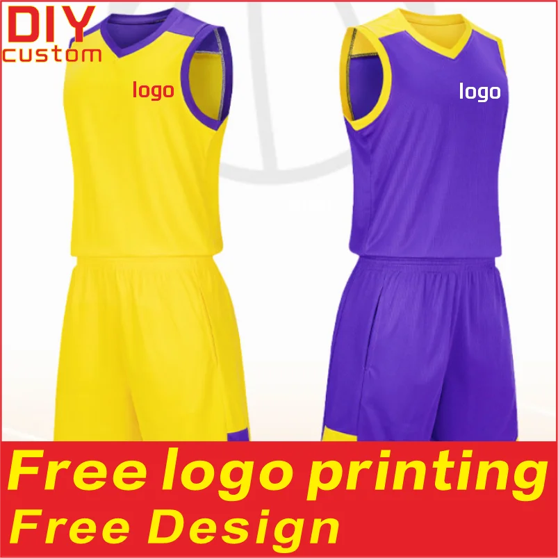 

Разноцветный спортивный баскетбольный костюм, комплект, футболка без рукавов с принтом логотипа, мужской и женский костюм, индивидуальный дизайн