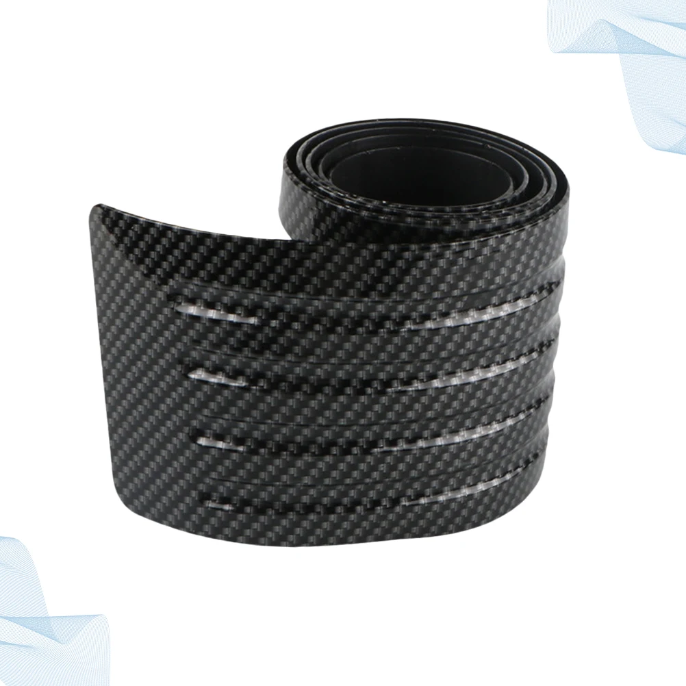 

Car Rear Protector Bumper Anti-scratch Strip Trunk Guard Soft Durable Long Term Use Easy Installation Decorative Unique Design