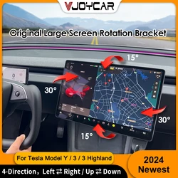 Newest Model 3 Highland Swivel Mount Kit for Tesla Model 3 Y New Y Juniper Four Direction Tilt Screen Rotating Holder Bracket