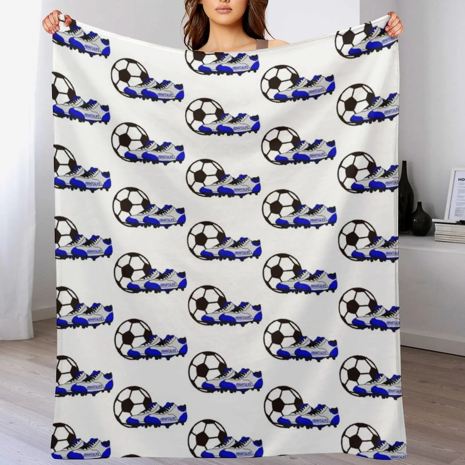 

Premier League- Brighton Throw Blanket Blankets For Sofas Travel for sofa Plaid on the sofa Blankets