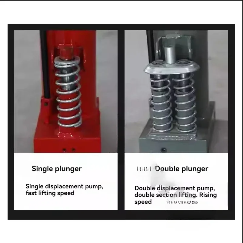 Gato de transmissão telescópico hidráulico, 0,6t, elevação alta, piso, suporte, guindaste, garagem