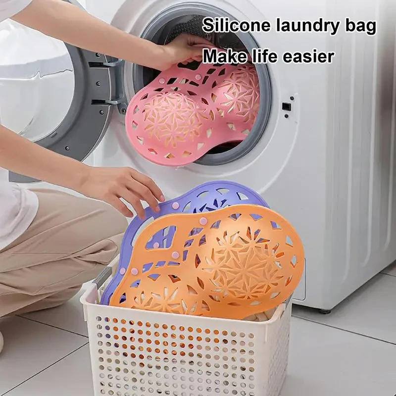 

Bra Washing Bags for Laundry Silicone Mesh Wash Bags Mesh Laundry Bags Practical Delicates Wash Bag Bra Washing Protector