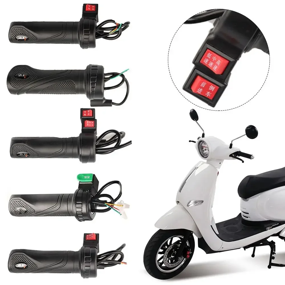 Black Twist Throttles Universal Electric Scooter Parts E-Bike Twist Throttle Cycling Throttle Grip Speed Handlebar Throttle