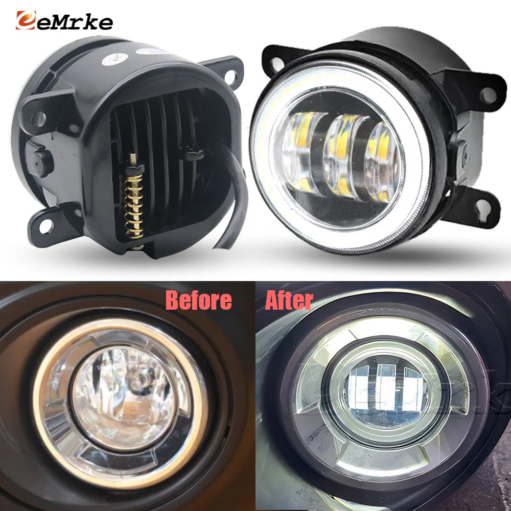 

Led Fog Lights White + Yellow 40W / Angel Eyes Halo DRL For Subaru Outback BS [ Except for USA version] 2015 2016 2017 2018 2019