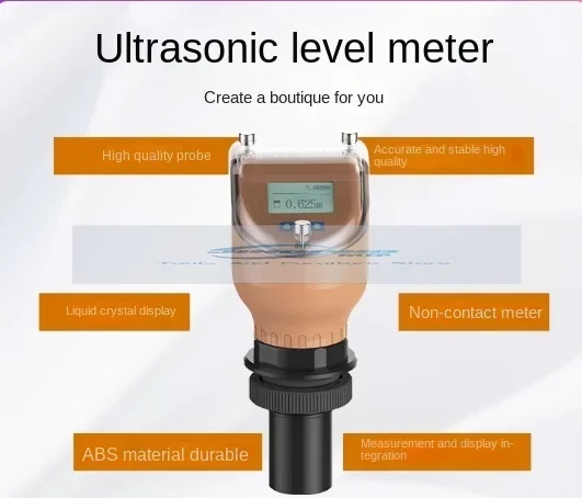 Ultrasonic Level Gauge Water Level Oil Level Non-contact Anti-corrosion High-precision Integrated Ultrasonic