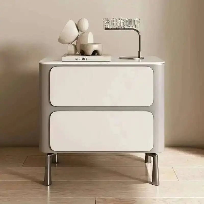 

Storage Trendy Simple Modern Nightstand Nordic Minimalist Bedside Table Luxury Aesthetic Mesitaa De Noche Bedroom Furniture