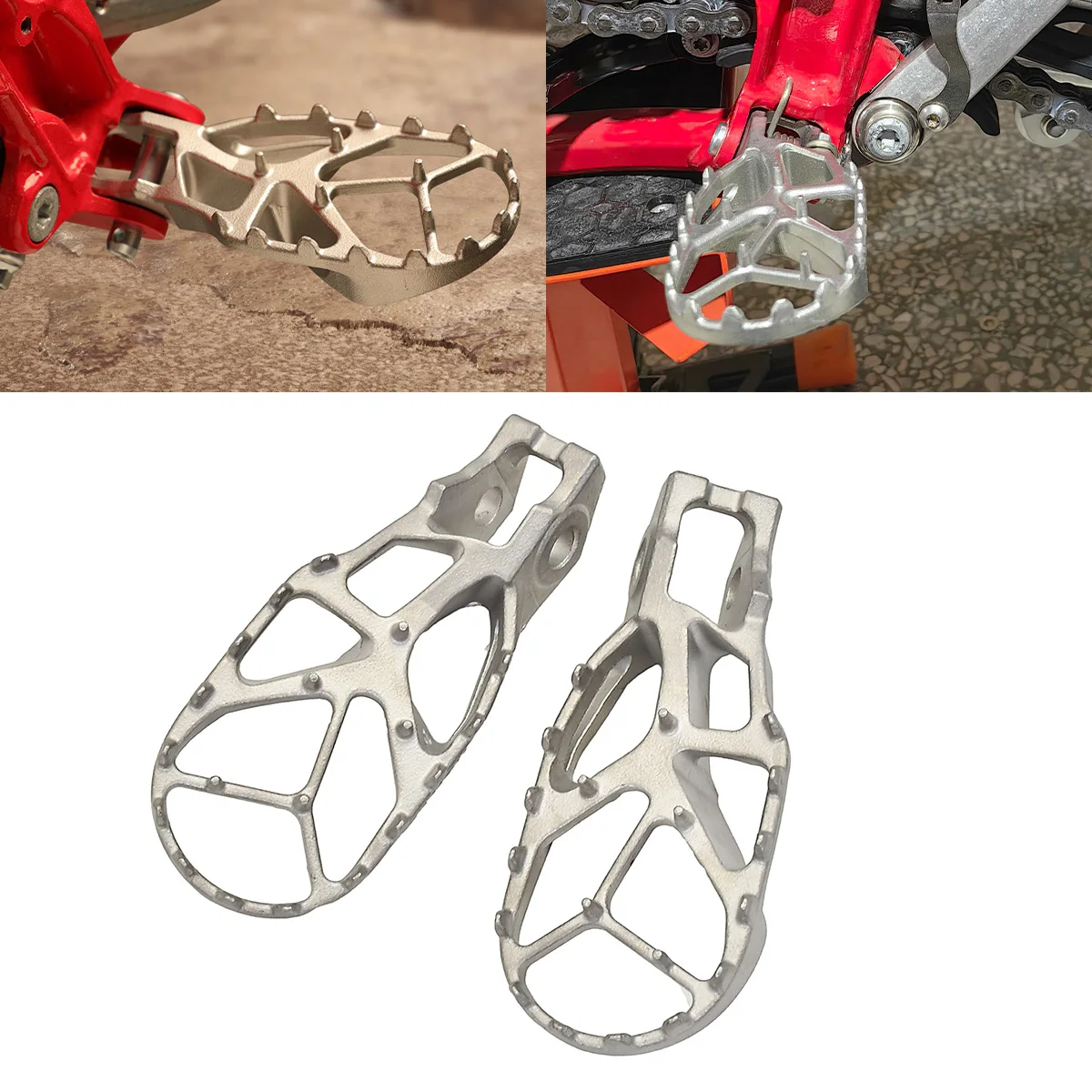 

CNC Foot Peg Footrest Footpeg Pedals For Husqvarna TE FE TX FX TC FC 125 200 250 300 350 400 450 500 EXC EXCF SX XC 2017-2023 CN