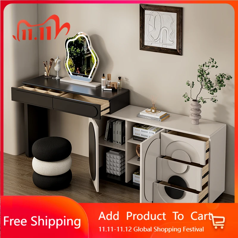 

Study Postmodern Vanity Table Modern Aesthetic Cabinet Storage Dressing Table With Mirror Cabinet Penteadeira Trendy Furniture