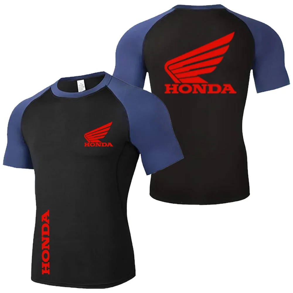 

2026, мужская летняя рубашка с логотипом Honda Red Wing, мужская спортивная быстросохнущая футболка, дышащая для тренировок в тренажерном зале