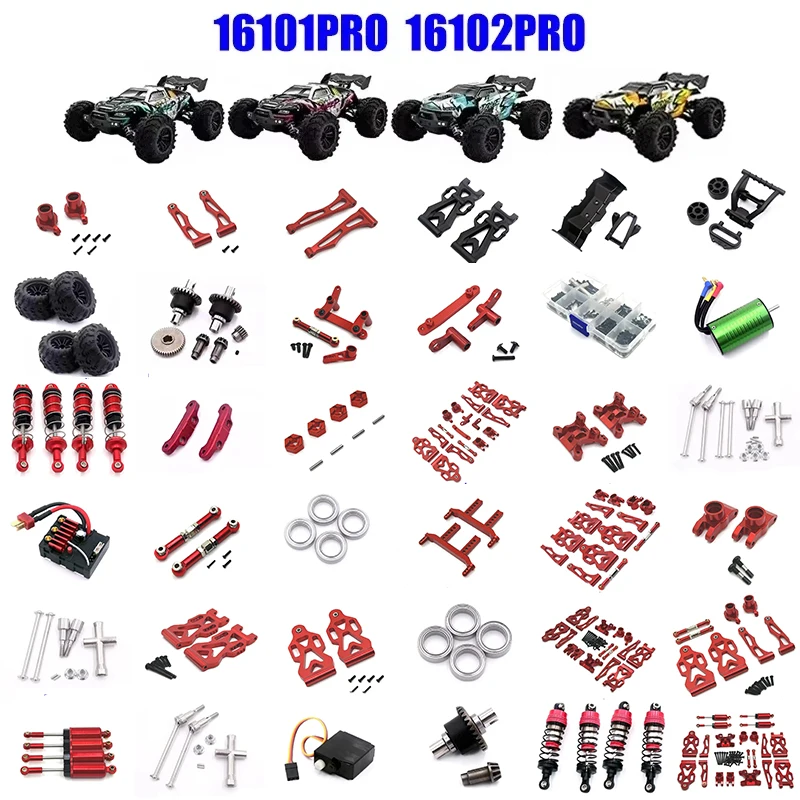 

For SCY 16101 16102 SG116PRO RC Automotive Metal Aluminum Kit Steering Assembly Swing Arm Assembly Drive Shaft Tie Rod Parts