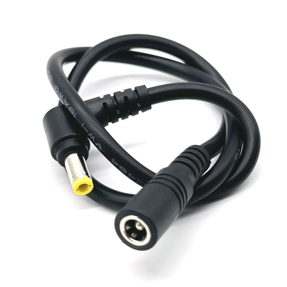 18AWG DC 5.5*2.5mm Power Cable Wire Male to Female Connector Charger 10A High Current DC Power Plug Female Socket