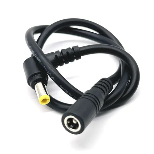 Imagen 2 del producto Cable de alimentación de CC de 18AWG, conector macho a hembra, cargador de 10A, enchufe de alimentación de CC de alta corriente, enchufe hembra, 5,5x2,5mm