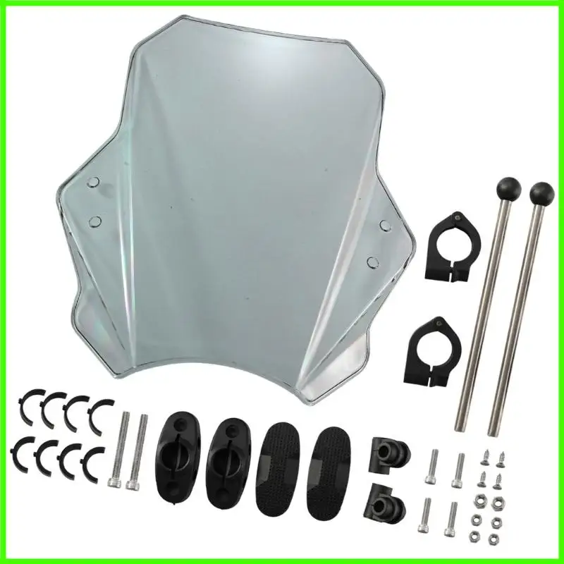 

Universal Motorcycle Windshield PC Metal Construction Wind Noise Reduction