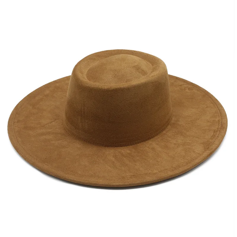 

British Style 9.5Cm Concave Convex Deer Fur Top Hat, Stylish Large Eave Hat